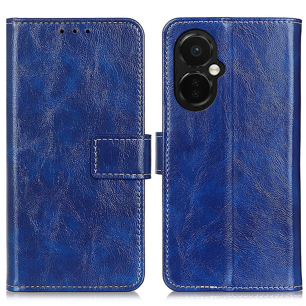 For OnePlus Nord CE 3 Lite 5G Nord N30 5G Phone Stand Cover PU Leather Retro Crazy Horse Texture Wallet Phone Case For OnePlus Nord CE 3 Lite 5G Nord N30 5G Phone Stand Cover PU Leather Retro Crazy Horse Texture Wallet Phone Case
